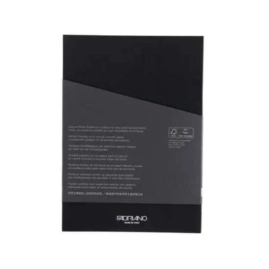 Fabriano&reg; Ecoqua Plus Dotted A5 Glue-Bound Notebook Black {11}