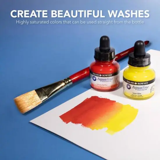 Daler-Rowney Aquafine Watercolor Ink Introduction Set {7}