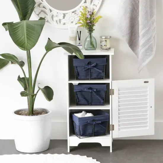 DII&reg; Small Rustic Bronze Chicken Wire Baskets with French Blue Liners, 3ct. {6}