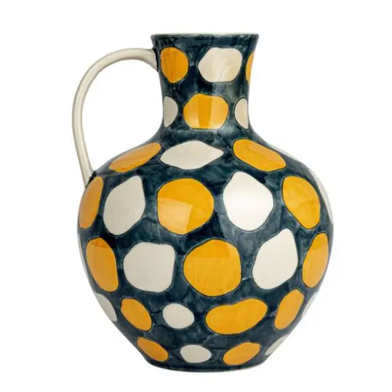 Hello Honey&reg; 10.5" Dotted Elegance Multicolored Stoneware Jug {9}