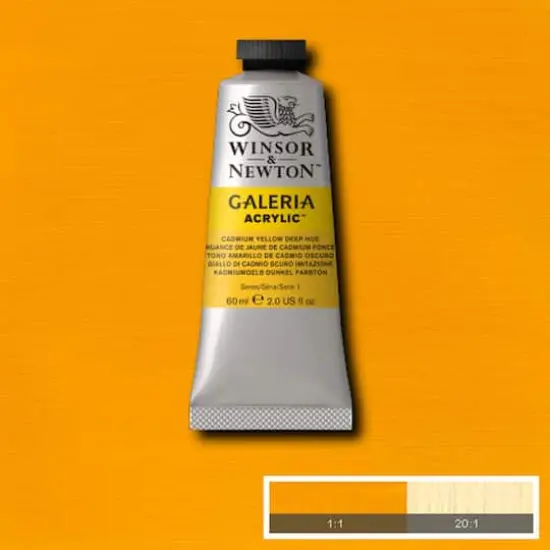 Winsor & Newton&trade; Galeria Acrylic&trade;, 60mL Cadmium Yellow Deep Hue {3}