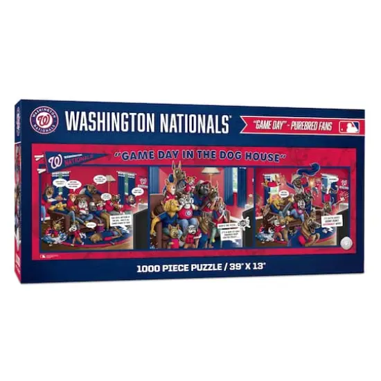 MLB Game Day in the Dog House 1,000 Piece Puzzle Washington Nationals {1}