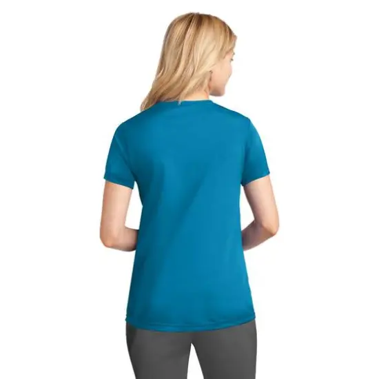 Port & Company&reg; Ladies Performance T-Shirt Neon Blue {5}