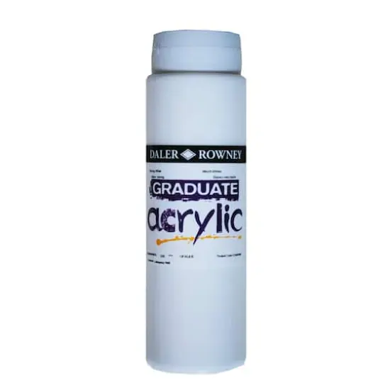 Daler-Rowney&reg; Graduate Acrylic, 500mL Mixing White {1}