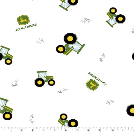 John Deere&reg; Nursery Tractor Toss Cotton Fabric {4}
