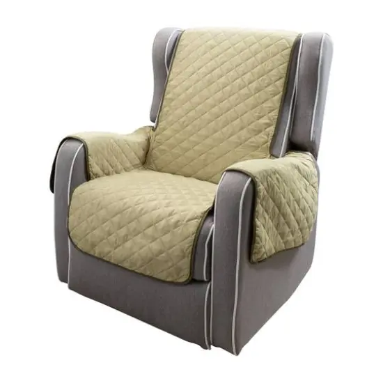 Home Details Reversible Quilted Furniture Chair Recliner Seat Protector Sage/Olive {4}