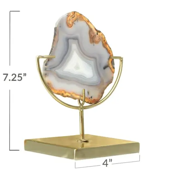 Hello Honey&reg; 7" Natural Brown Agate on Stand {9}