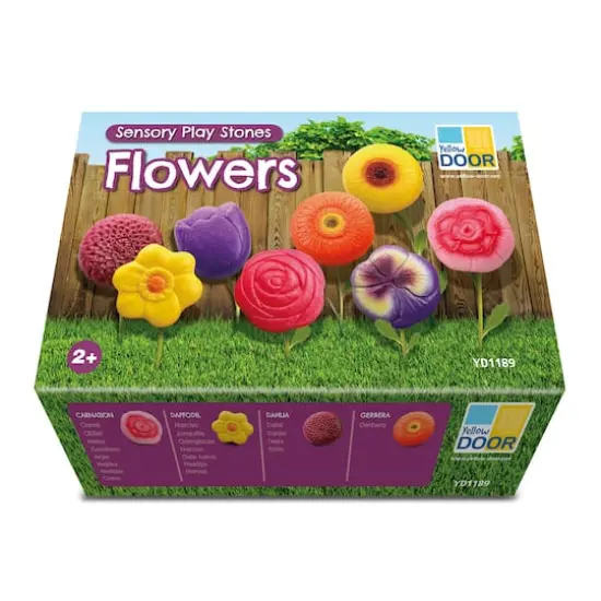 Yellow Door Sensory Play Stones Flowers Activity Set {7}