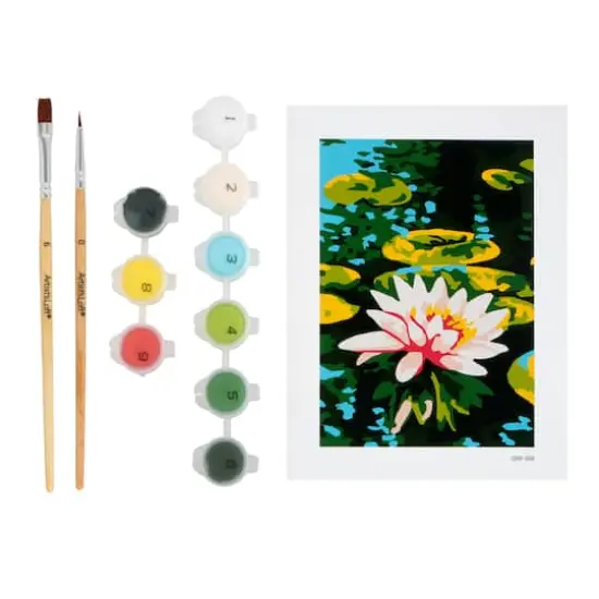 Water Lily Paint-by-Number Framed Mini Kit by Artist's Loft&reg; {3}