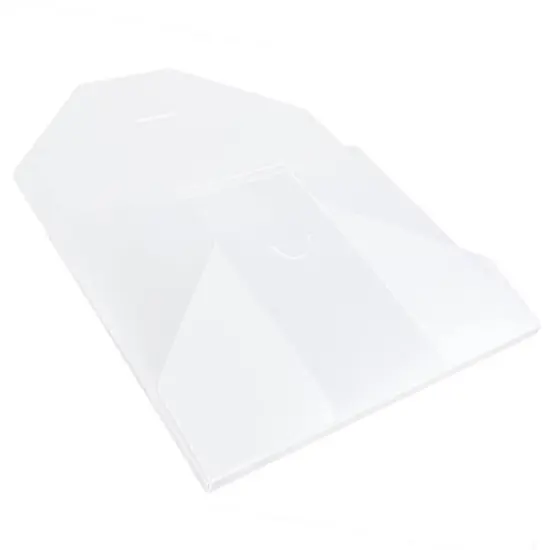 JAM Paper 7" x 9.25" Clear Frost Tuck Flap Closure Plastic Envelope {5}