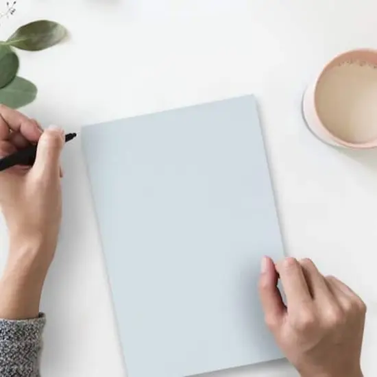 JAM Paper 8.5" x 11" Parchment Cardstock, 50 Sheets Blue {5}