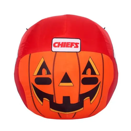 Sporticulture 4ft. Inflatable NFL Team Pride Jack-O' Helmet Kansas City Chiefs {4}