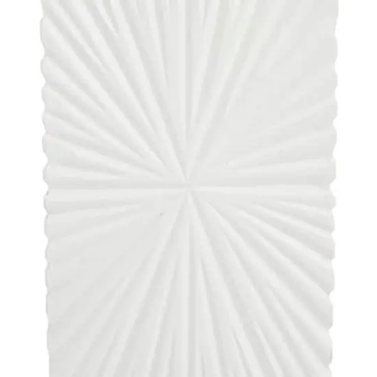 CosmoLiving by Cosmopolitan Set of 3 White MDF Contemporary Candle Holder, 12" x 4" x 4" {5}