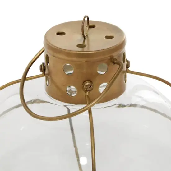 Set of 3" Multi Colored Metal Rustic Lantern, 7" x 8" {7}