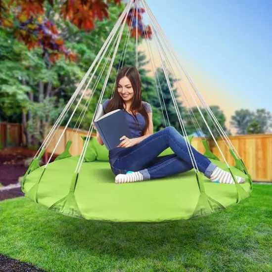 Sorbus Hanging Saucer Swing Nest Green {3}