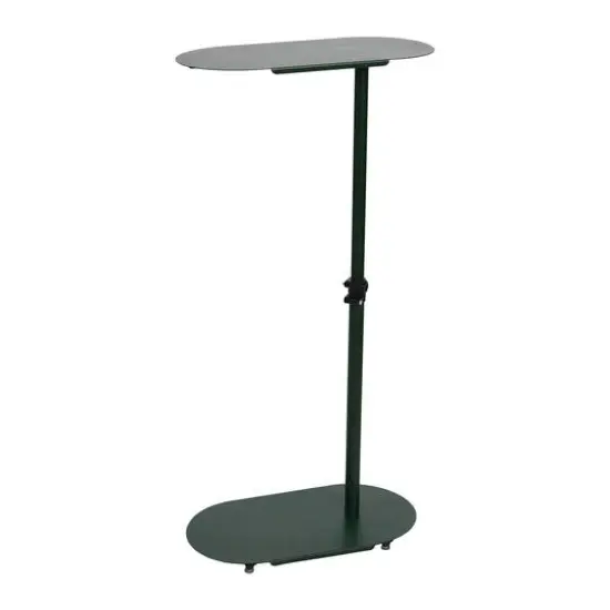 Hello Honey&reg; Modern Adjustable C-Shaped End Table Dark Green {7}