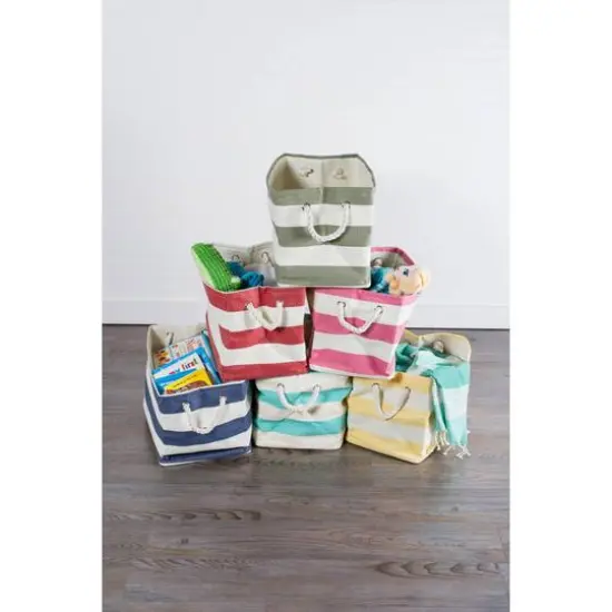 DII&reg; Large Rectangle Taupe Damask Paper Bin {3}