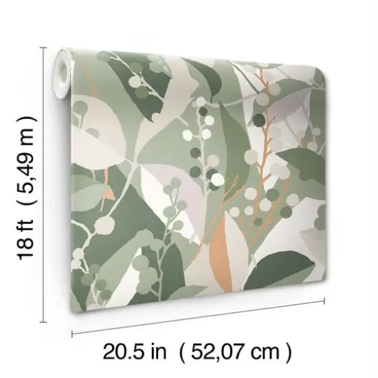 RoomMates Adelaide Peel & Stick Wallpaper Green {7}