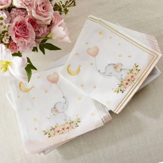 Kate Aspen&reg; Pink Elephant Baby Shower Napkins, 30ct. {3}