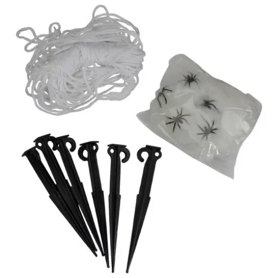 9.8ft. Giant Outdoor Spider Web Halloween Decoration {3}