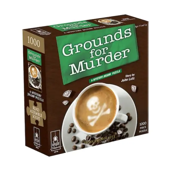 BePuzzled&reg; Grounds for Murder Classic Mystery 1000 Piece Jigsaw Puzzle {1}