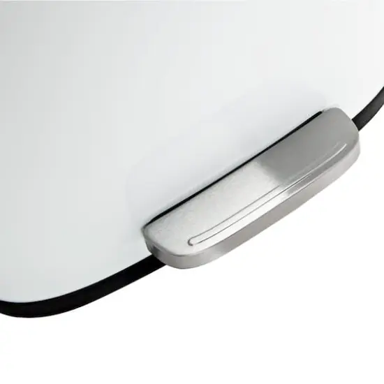 30L & 5L White Rectangular Trash Can Set {5}