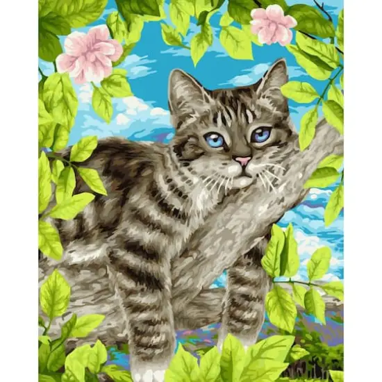 Crafting Spark Lazy Cat Painting by Numbers Kit {1}