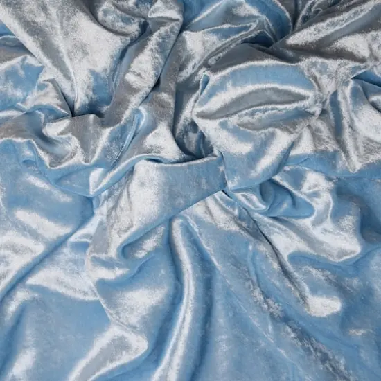 Feldman Craft Velvet Polyester Fabric Baby Blue {4}
