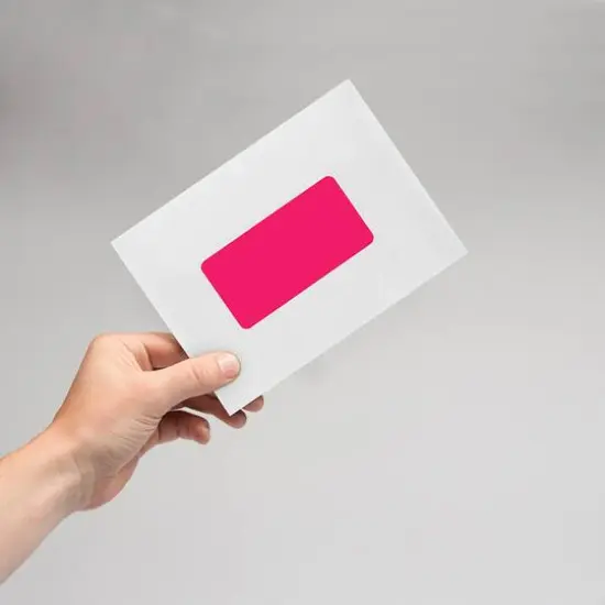 JAM Paper Standard Address Labels, 120ct. Neon Fluorescent Pink {7}