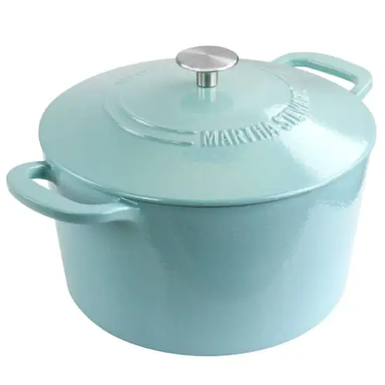 Martha Stewart 7qt. Enameled Cast Iron Dutch Oven with Lid Turquoise {5}