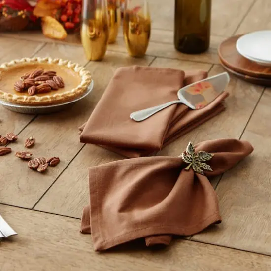 DII&reg; Oversized Napkin, 6ct. Leather Brown {6}