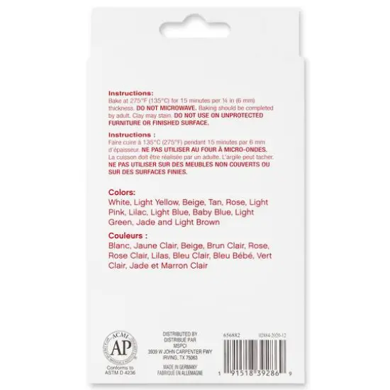 12oz. Pastel Colors Oven-Bake Clay by Craft Smart&reg; {6}