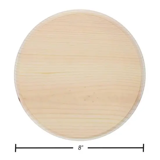 Good Wood by Leisure Arts&reg; 8" Circle Pine Plaque, 2ct. {4}