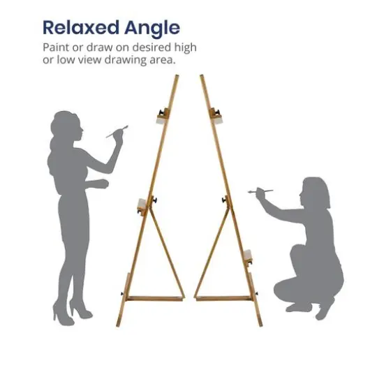 Pacific Arc Full-Size Mast Style Bamboo Studio Easel {7}