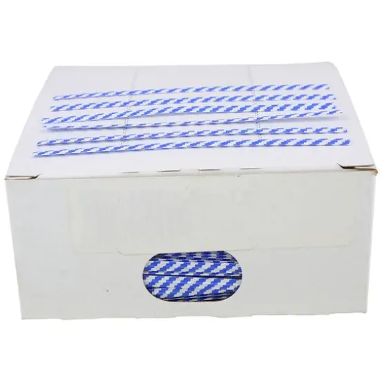 JAM Paper Home Décor Trimmings 4" Paper Twist Ties, 2,000ct. Blue/White {1}