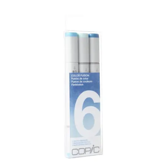 Copic&reg; Sketch Marker Color Fusion Set 6, 3 Color Blue {1}