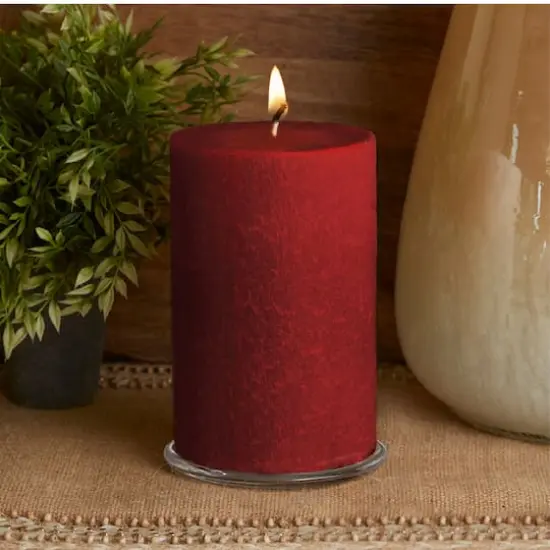 Root Candles Timberline™ 4" x 6" Unscented Pillar Candle Garnet {4}