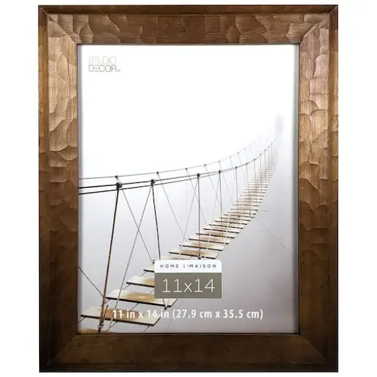 Home 11" x 14" Walnut Hammered Frame by Studio D&eacute;cor&reg; {1}