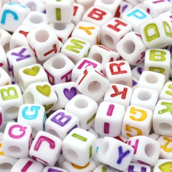 6.5mm Multicolor Alphabet Beads by Creatology&trade; {1}