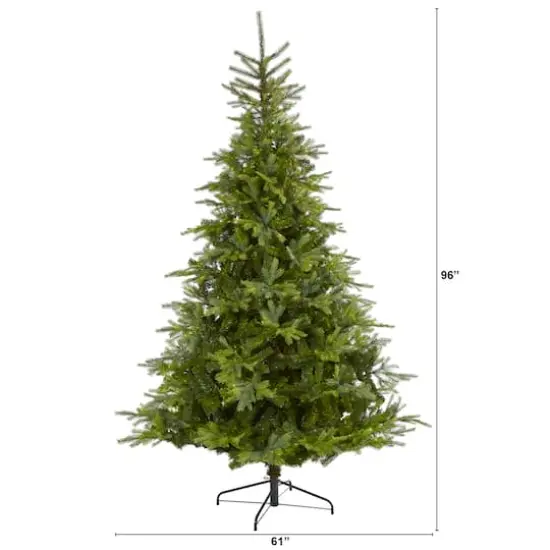8ft. Unlit North Carolina Spruce Artificial Christmas Tree {3}