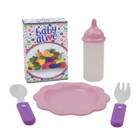 509 Crew Baby Alive Pink and Rainbow Doll Highchair Set {4}
