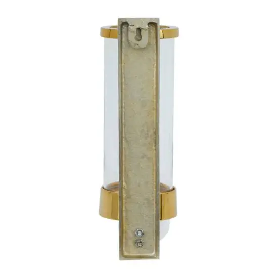 Gold Aluminum Contemporary Wall Sconce, 16" x 5" x 7" {6}