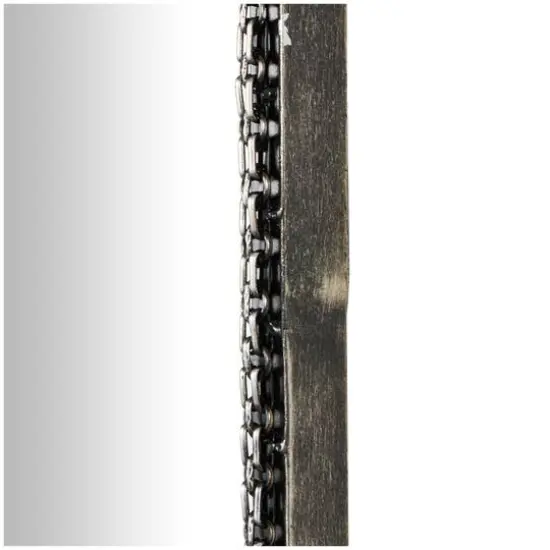 36" Silver Chain Link Framed Wall Mirror {7}