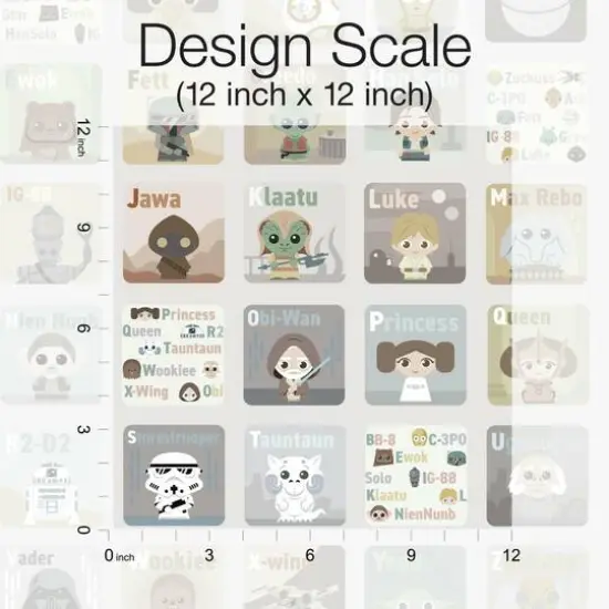 Star Wars&trade; Infant Alphabet Peel & Stick Wallpaper {5}