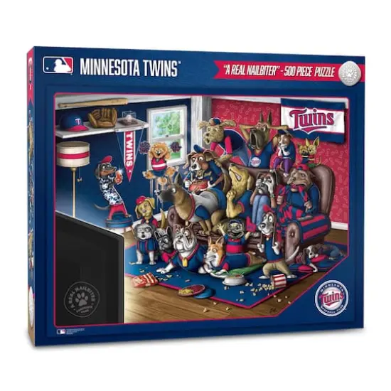 MLB Purebred Fans A Real Nailbiter 500 Piece Puzzle Minnesota Twins {1}