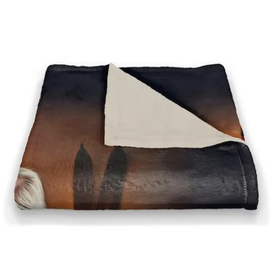 Painted Santa On Piano 50x60 Coral Fleece Blanket {3}