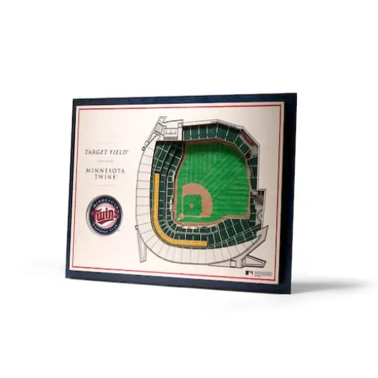MLB Team 5-Layer StadiumView Wall Art Minnesota Twins {1}