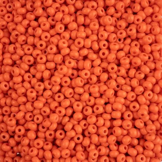 John Bead Terra Intensive 6/0 Czech Glass Seed Beads, 500g Orange Matte {1}