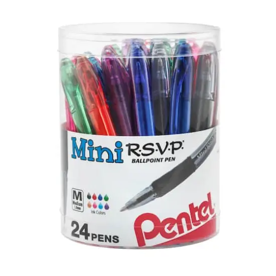 Pentel&reg; R.S.V.P.&reg; Mini Ballpoint 24 Pen Set {1}