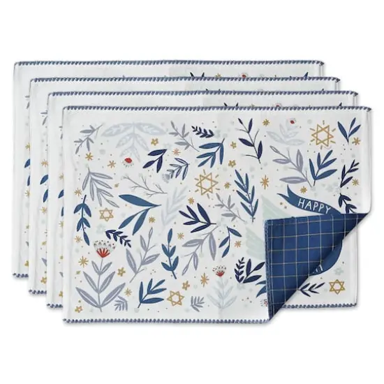 DII&reg; Hanukkah Dove Printed Placemats, 4ct. {1}